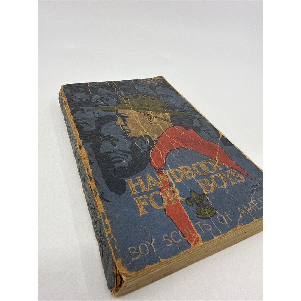BSA Boy Scouts of America Handbook for Boys 1930s Distressed